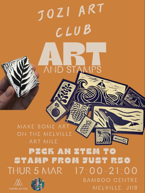 Can’t wait to see you at @melvilleartmile on 5 March 💃 we’re going to be at the Bamboo Centre with some super fun creating available!!
Grab a stamp, choose what you wanna put your artwork on, and stamp away until you have a piece you love - take home the best momento of a special night!
Tell your homies!